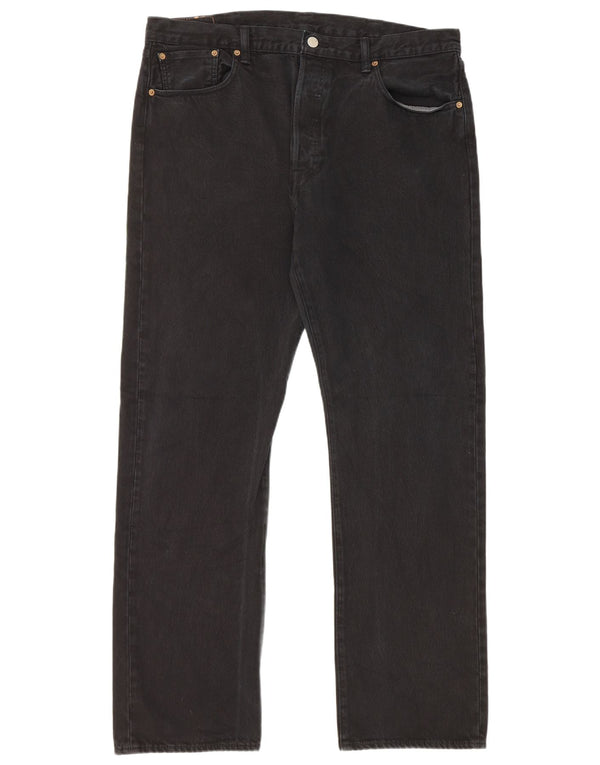 Blugi drepti pentru bărbați Levi's 501 W38 L34 bumbac negru