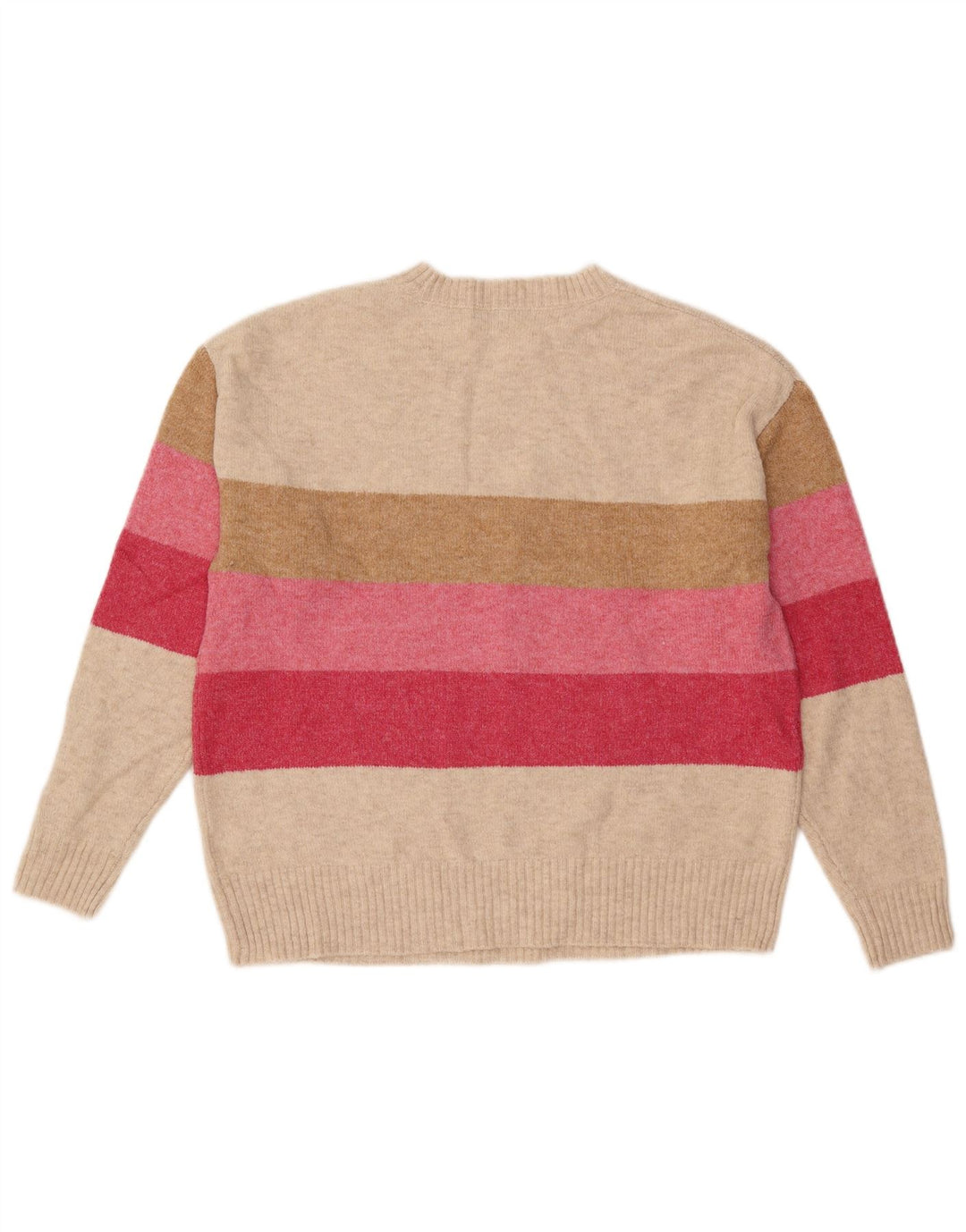 MARKS & SPENCER Pulover pentru damă cu gât crew pulover UK 14 Medium Bej