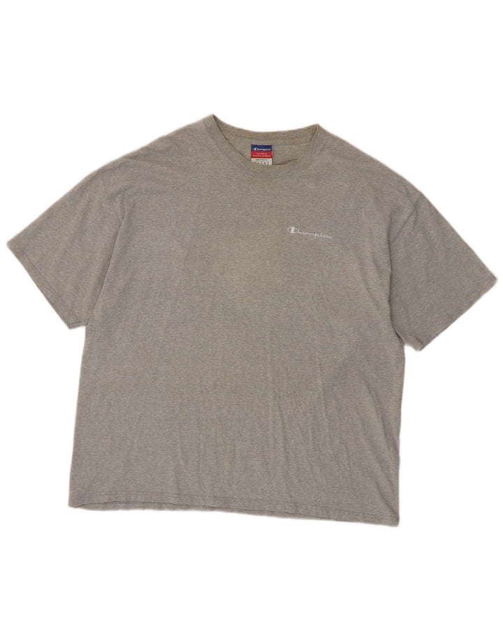 Tricou pentru bărbați CHAMPION Top mare, gri bumbac cu pete