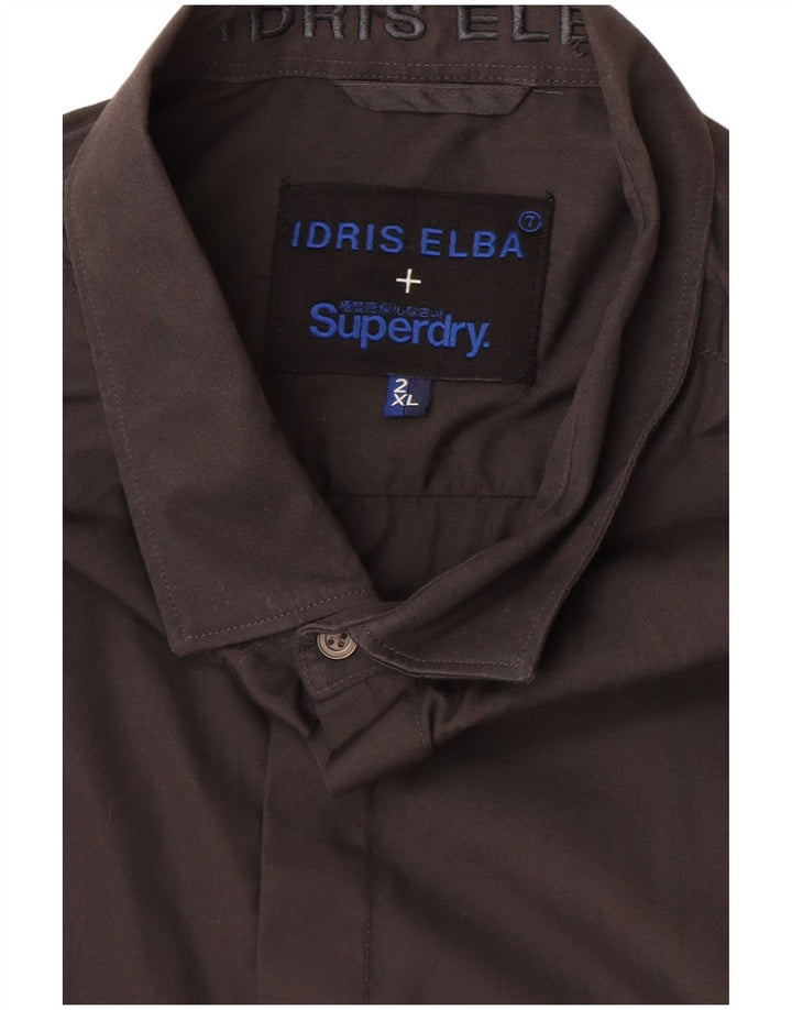 Cămașă pentru bărbați Superdry 2XL bumbac gri