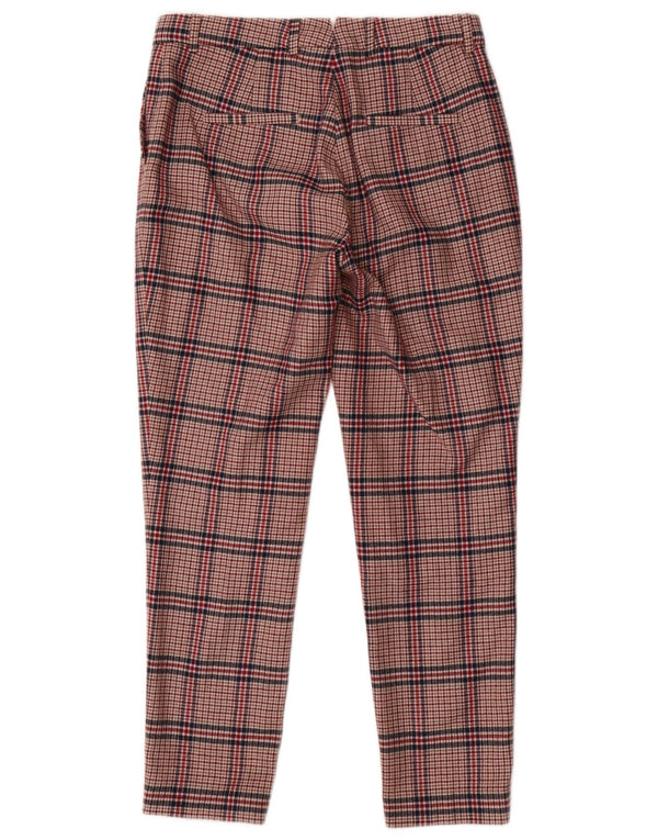 Pantaloni de costum pentru femei Gant slim UK 12 Medium L30 L28 Lână roșie cu picior de găină