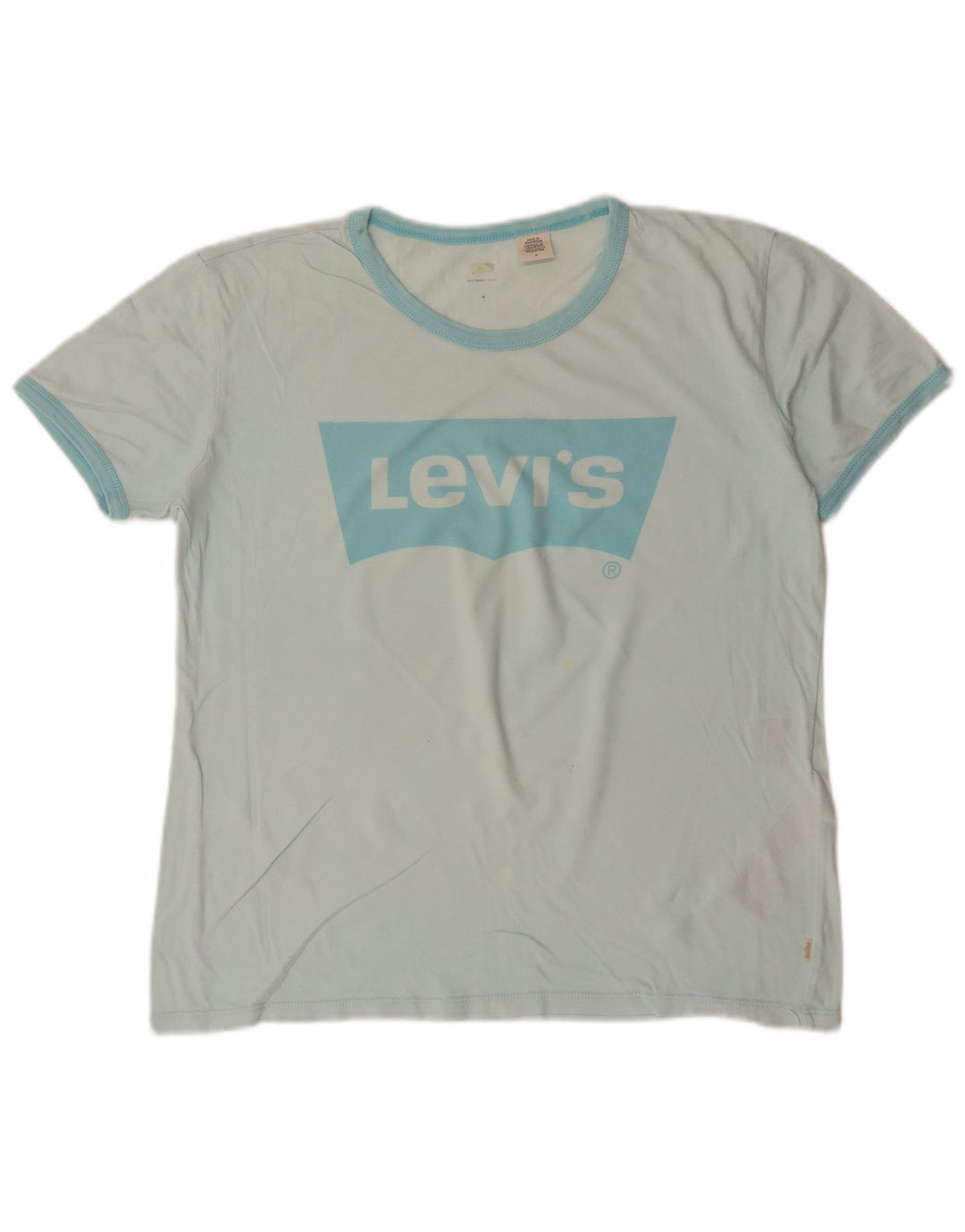 Tricou grafic pentru femei LEVI'S Top UK 14 Medium Turcoaz Bumbac