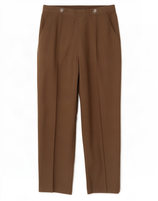 Pantaloni casual drepti pentru femei Marks & Spencer UK 8 Small W26 L26 Maro