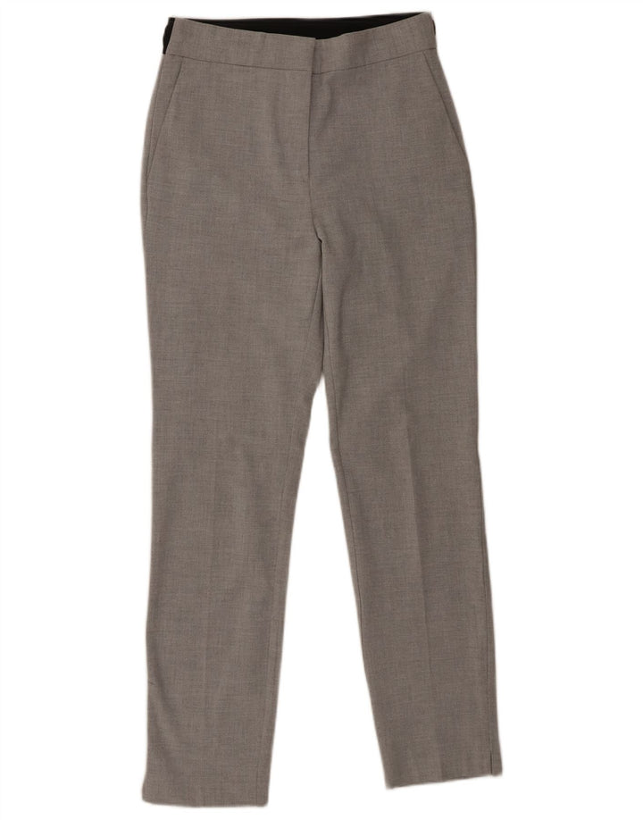 Pantaloni chino slim pentru femei Zara Mici L26 L27 Poliester gri