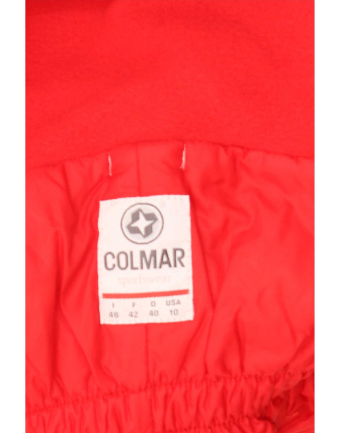 Salopetă de schi pentru femei Colmar, cu glugă, IT 46, mare, alb, bloc de culoare
