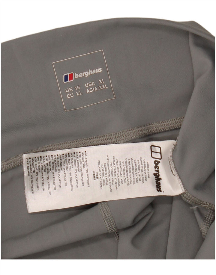 Leggings cu grafic pentru femei Berghaus UK 16, mare, gri, poliester