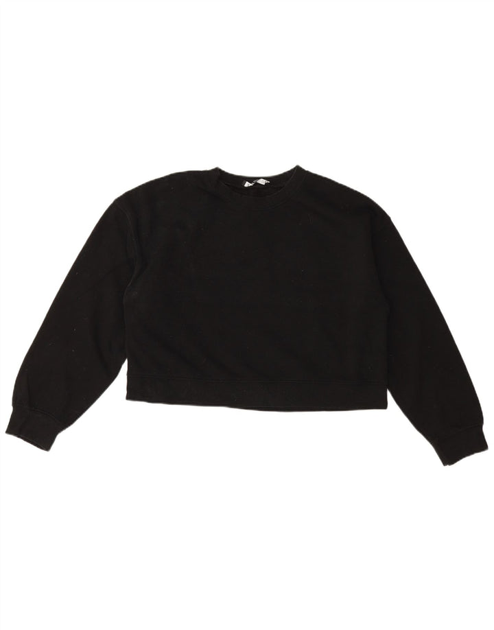 Pulover pentru damă Zara Crop Pulover UK 14 Bumbac mediu negru