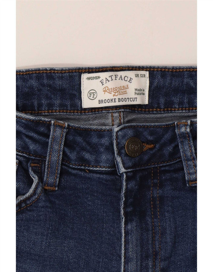 Fat Face Blugi Brooke Bootcut pentru femei UK 12 Medium W28 L29 Blue Cotton