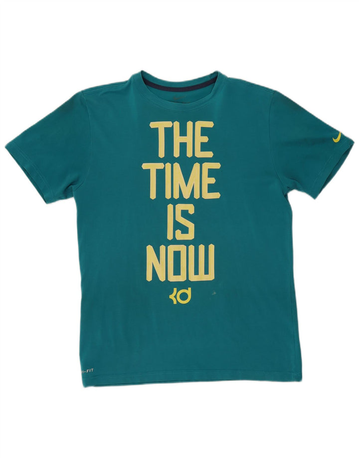 Tricou grafic Nike Dri Fit pentru bărbați Top Medium Turcoaz