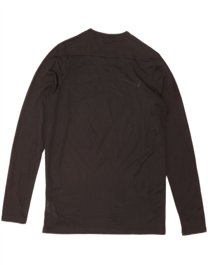 Nike Dri Fit Top cu mânecă lungă pentru bărbați, poliester mediu negru