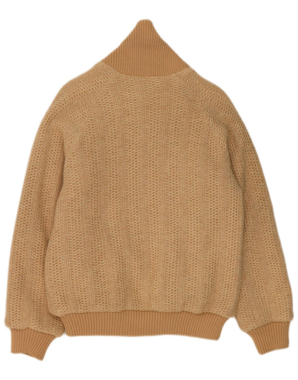 Pulover cardigan reversibil, vintage, pentru bărbați, IT 44 XS, bej, bumbac
