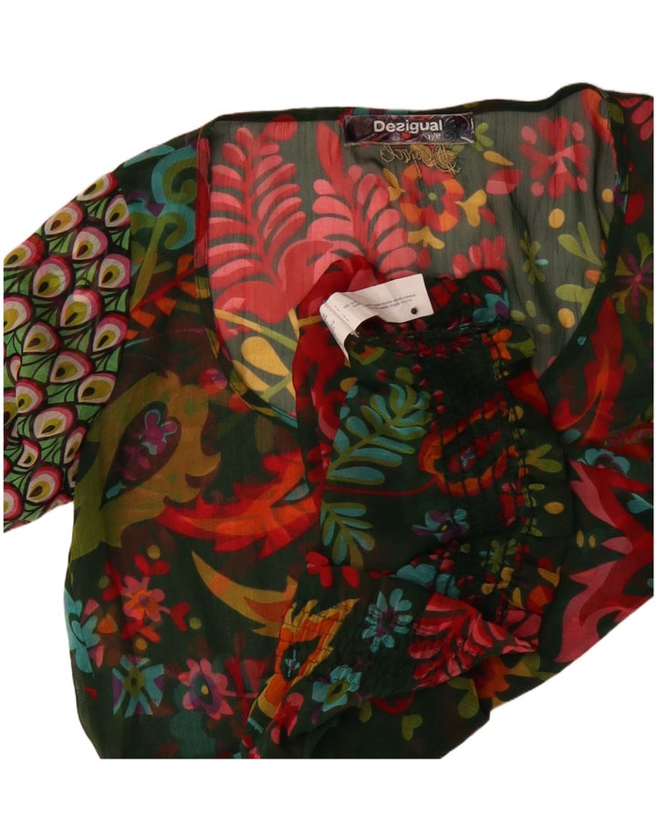 Bluză cu mânecă lungă pentru femei Desigual Top UK 10 Small Multicolor Paisley