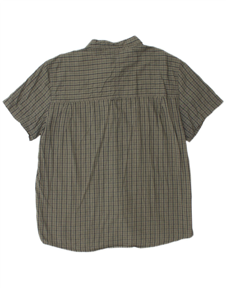 Cămașă cu mânecă scurtă pentru bărbați Mountain Warehouse, 2XL, verde check