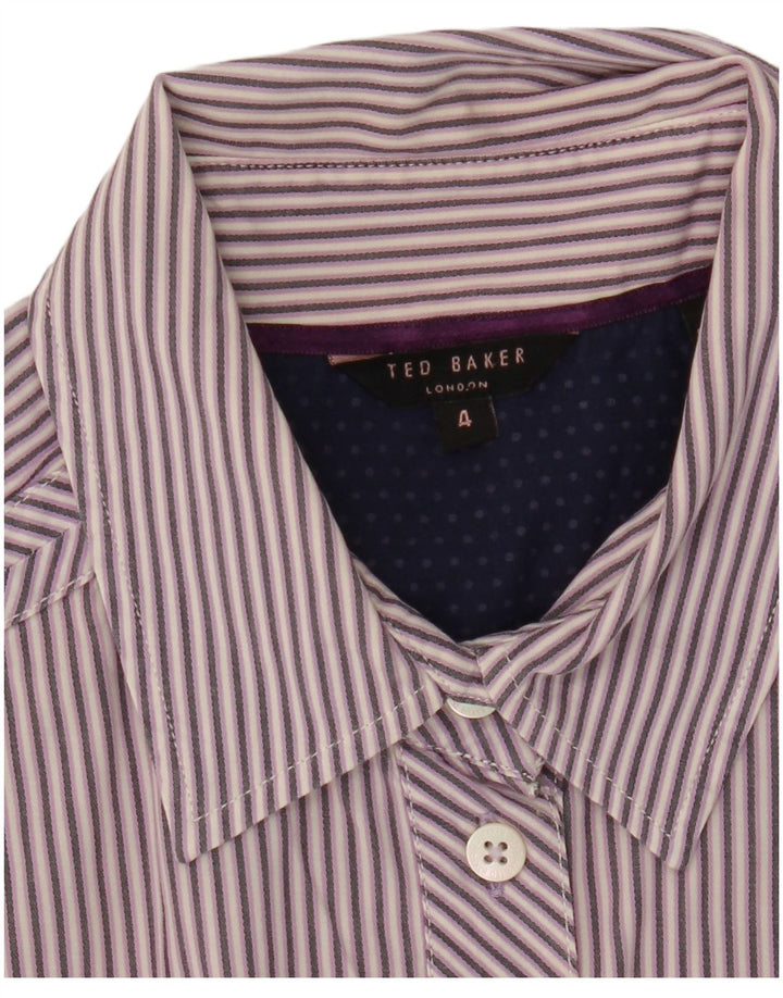 Cămașă Ted Baker pentru femei, mărime 4, mare, mov, în dungi