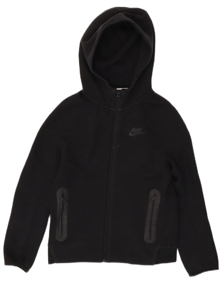 Pulover Nike pentru băieți, cu fermoar, 10-11 ani, bumbac negru mediu