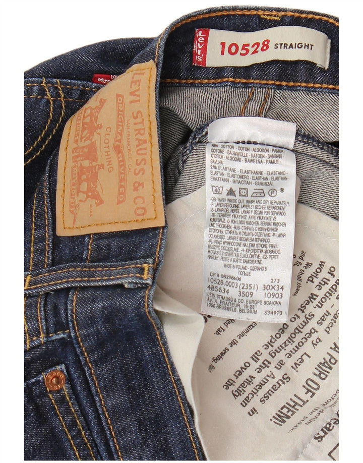 Blugi drepti pentru femei LEVI'S L30 L34 Bumbac bleumarin