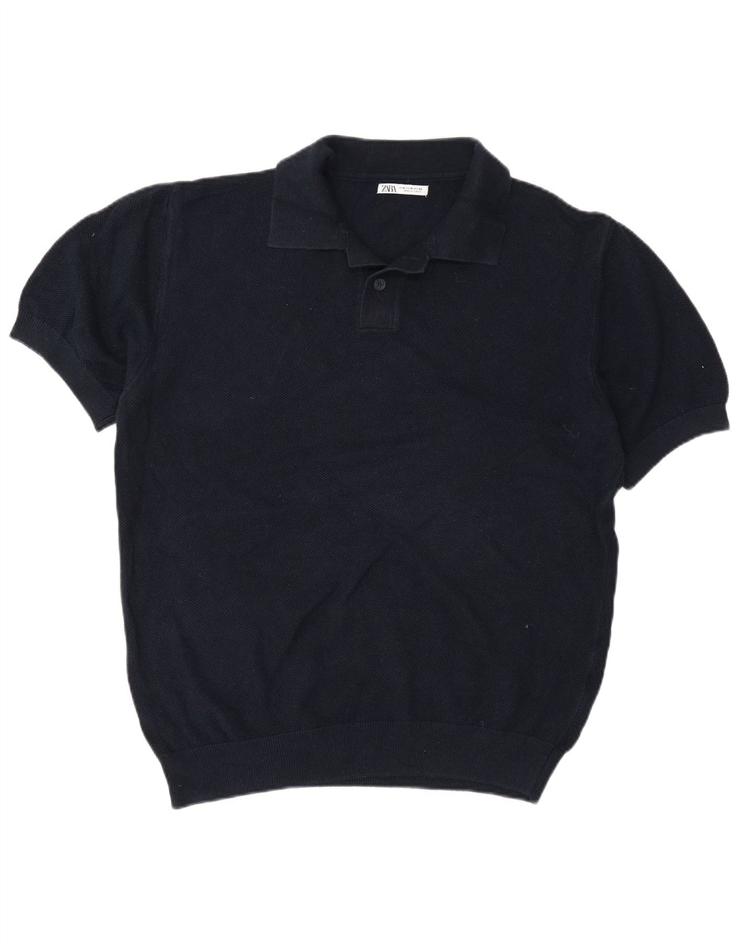 Tricou polo pentru bărbați Zara Mediu Bleumarin