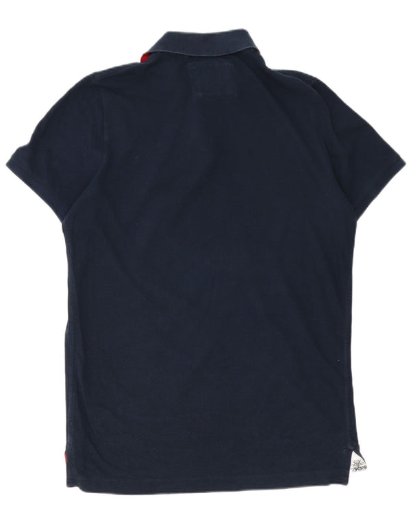 Tricou polo Rugby Superdry pentru bărbați 2XL, bumbac bleumarin