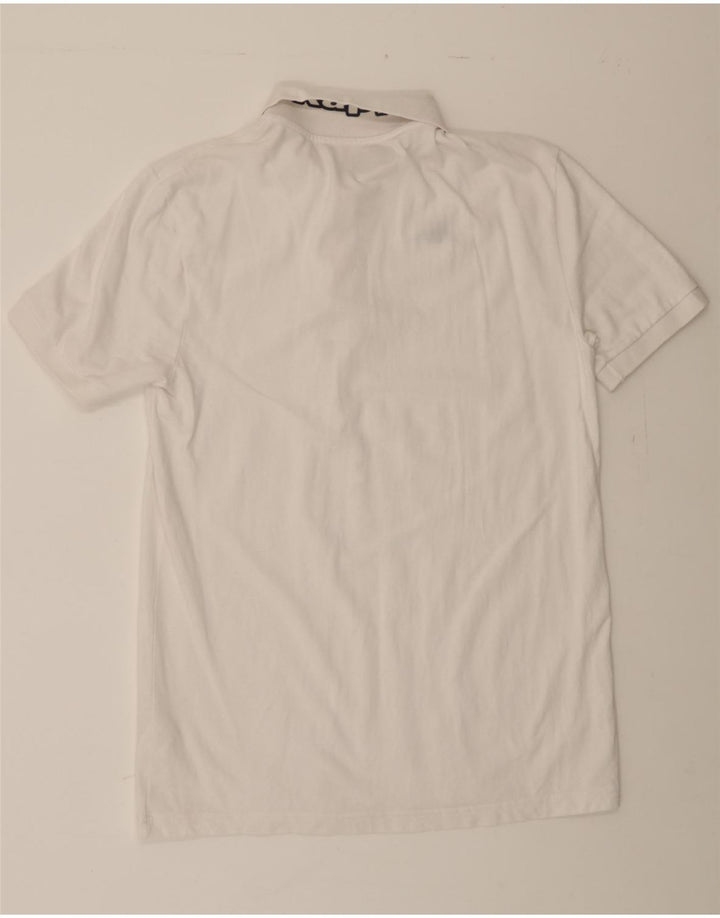 KAPPA Mens Polo Shirt XL White Cotton Vintage Kappa and Second-Hand Kappa from Messina Hembry 