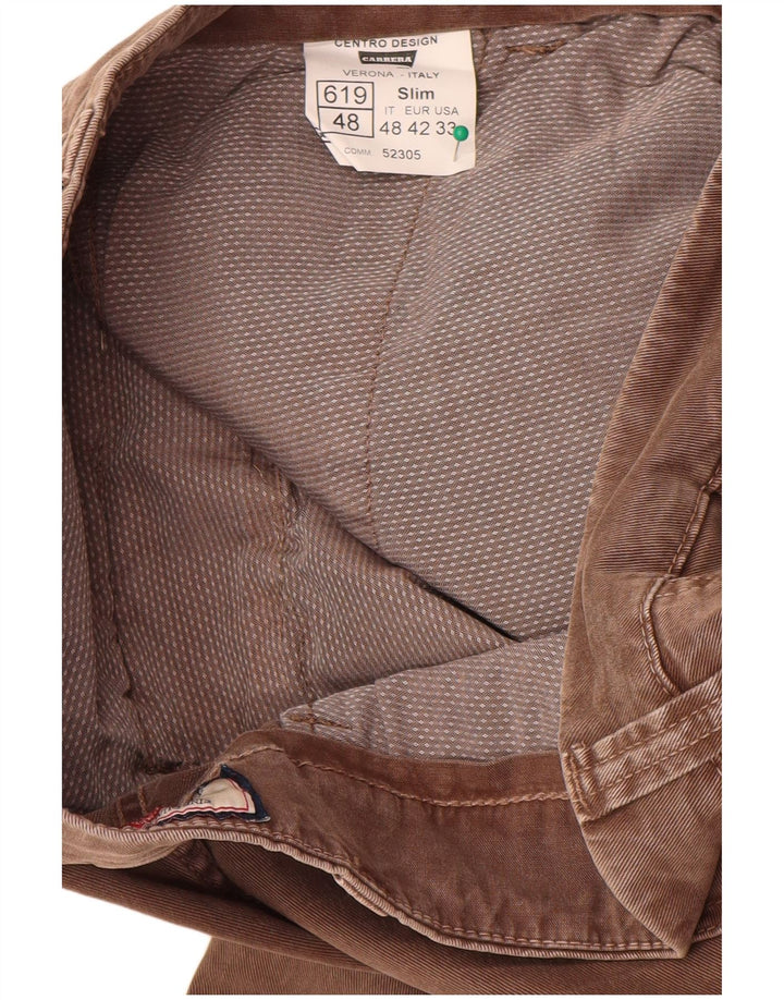 Pantaloni cargo subțiri pentru bărbați Carrera IT 48 Medium L33 L32 Bumbac maro