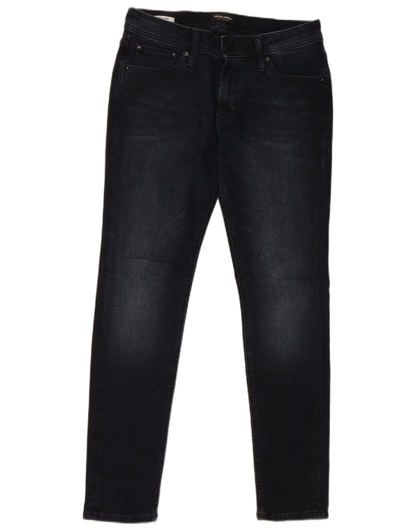 Blugi pentru bărbați Jack & Jones Liam skinny W31 L30 bumbac bleumarin