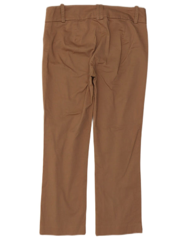 Pantaloni Drepți Casual Zara Femei EU 36 XS W26 L23 Bej Bumbac