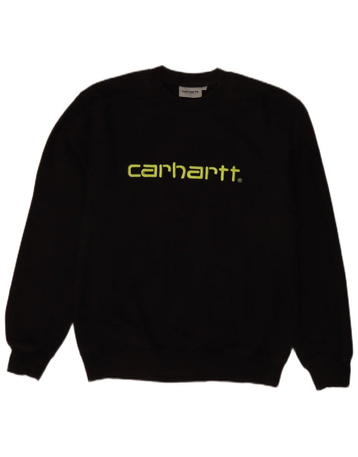 Hanorac grafic pentru bărbați Carhartt Pulover mic, negru, bumbac