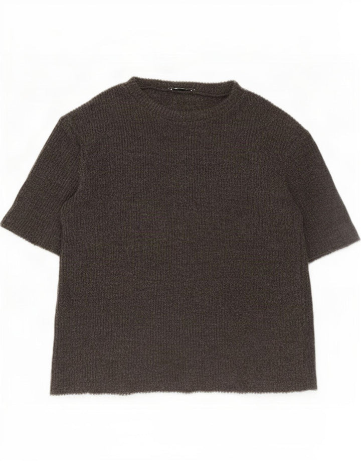 Tricou supradimensionat pentru femei Zara UK 10 Small Gri