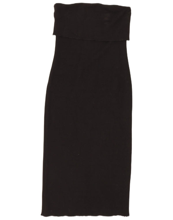Rochie fără bretele pentru femei Zara UK 12 Medium Black Viscose