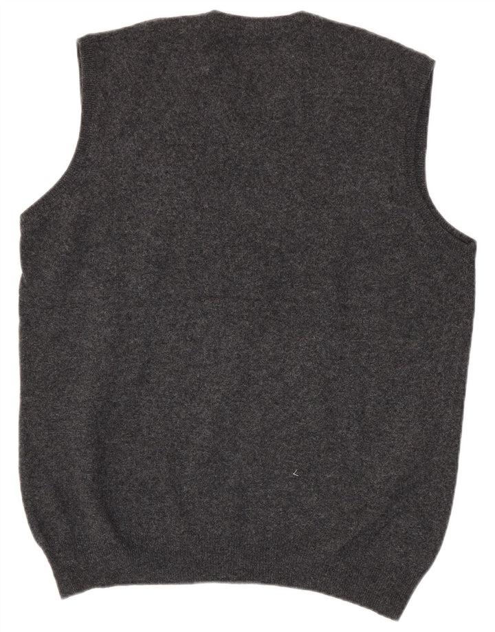 Brooksfield Bărbați Slim Fit Vest Tank Top IT 3XL Lână Gri