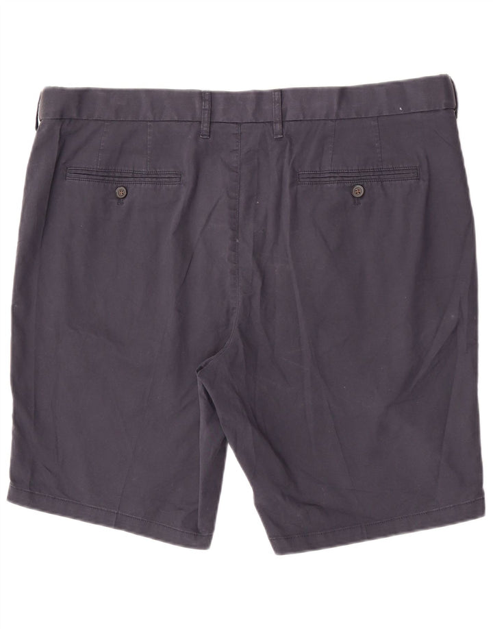 Pantaloni scurți chino pentru bărbați Marks & Spencer W42 2XL bumbac bleumarin