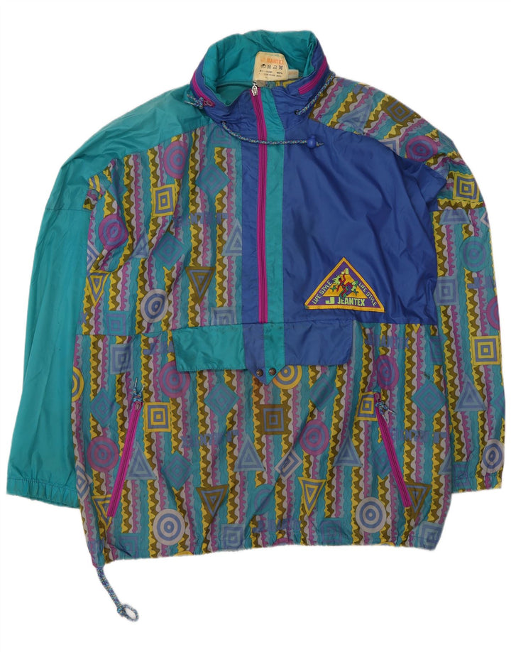 Jachetă de ploaie cu glugă pentru bărbați J Jeantex IT 50/52 mare, multicoloră, geometrică