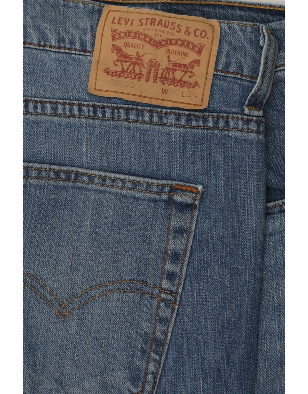 Blugi slim pentru bărbați Levi's W40 L34 Bumbac albastru