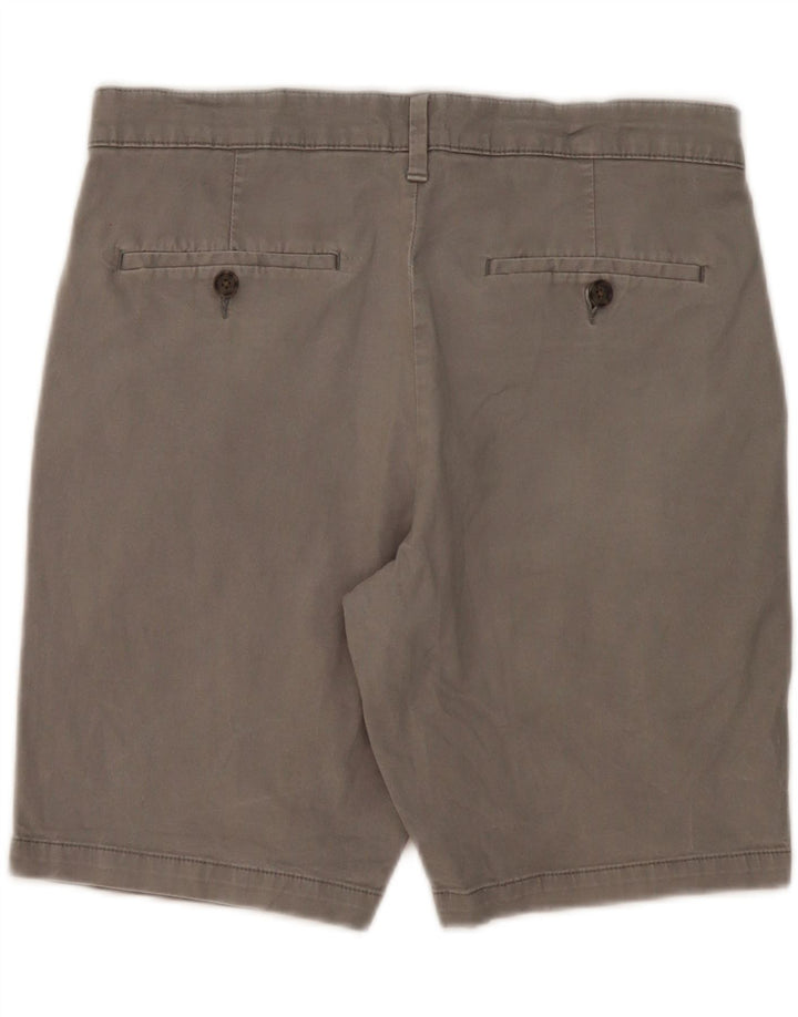 MARKS & SPENCER Pantaloni scurți chino pentru bărbați W32 bumbac gri mediu
