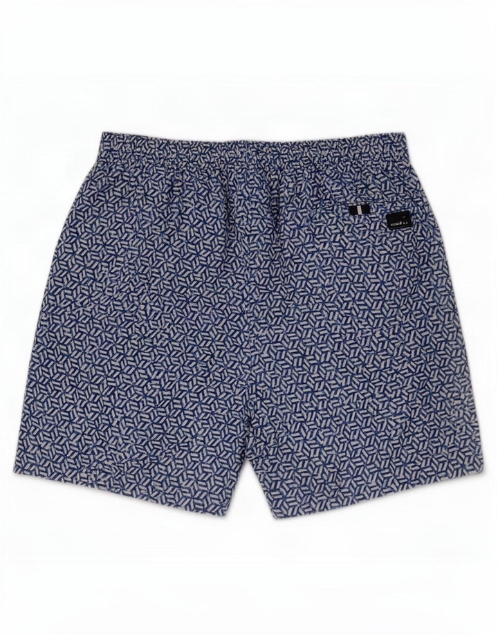 Marks & Spencer Pantaloni scurți de înot pentru bărbați, mari, albastru, poliester geometric
