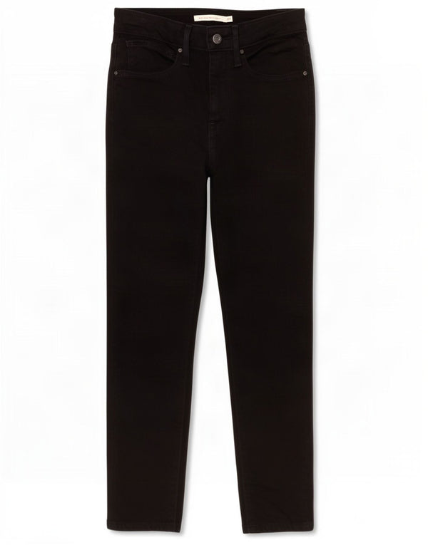 Blugi decupați pentru femei Levi's 721 cu talie înaltă, bumbac negru L27 L24