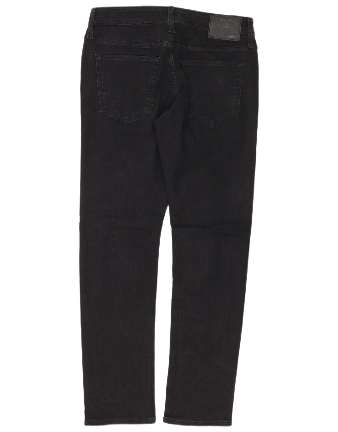 Blugi drepți pentru bărbați Jack & Jones W32 L32 bumbac negru