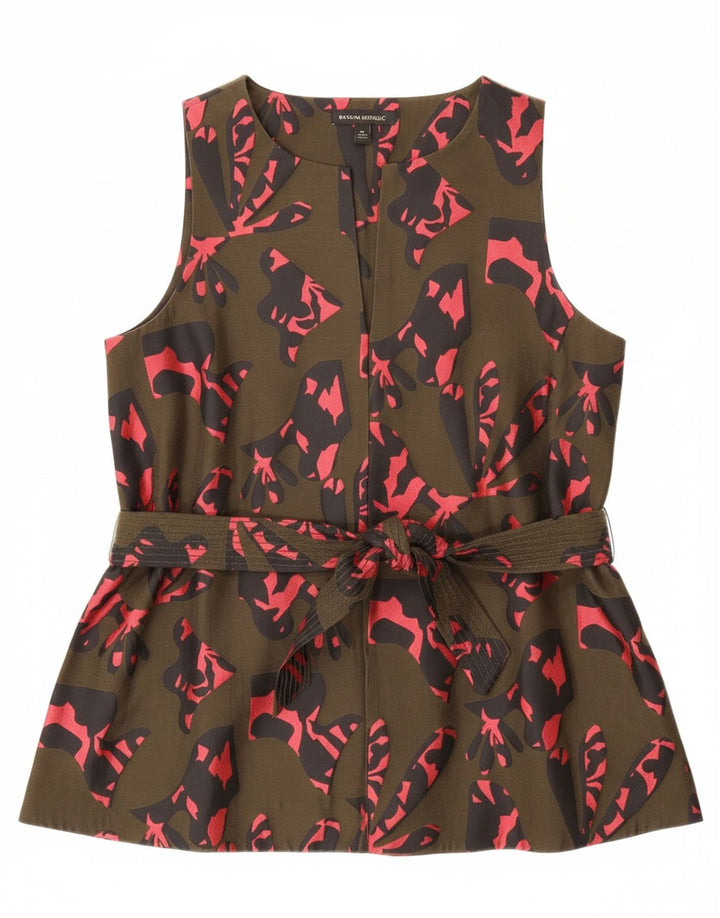 BANANA REPUBLIC Bluză pentru femei cu model abstract, UK 14 Medium Khaki