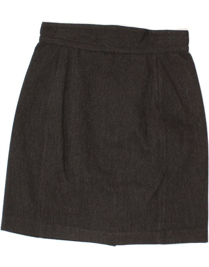 UNIFORM Womens Straight Skirt IT 44 Medium W28 Grey Polyester Vintage Uniform and Second-Hand Uniform from Messina Hembry 