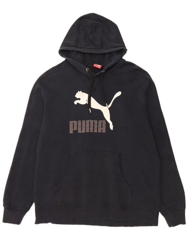 Pulover pentru bărbați Puma Graphic Hoodie 2XL, bumbac negru