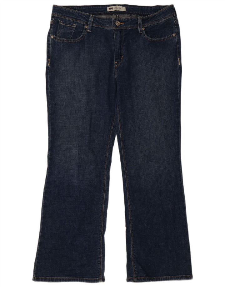 Blugi Levi's 515 Bootcut pentru femei US 16 2XL W38 L28 Blue Bumbac
