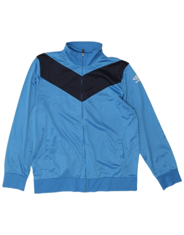 Jachetă de trening pentru bărbați Umbro, 2XL, poliester color block, albastru