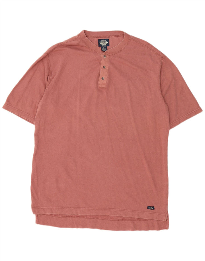 Tricou polo Dockers pentru bărbați, bumbac, roz mare