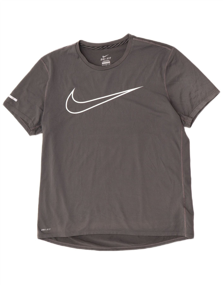 Tricou grafic Nike pentru bărbați Top mare, gri, poliester, sport