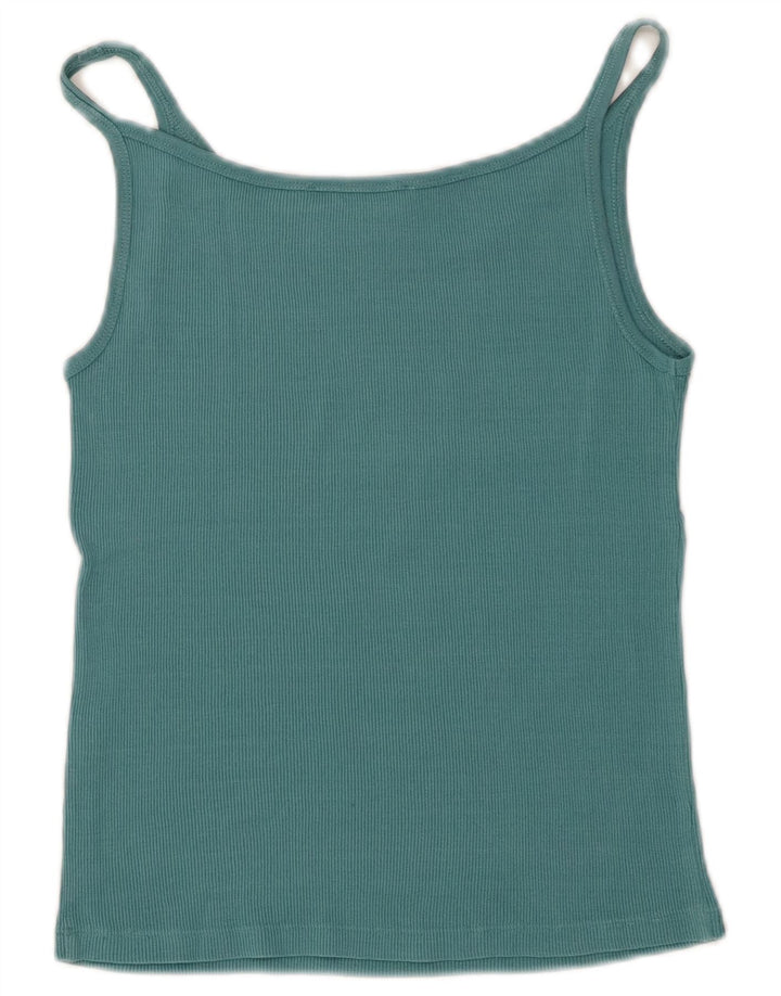 Max Mara - Top crop de weekend pentru femei UK 14 Large Blue