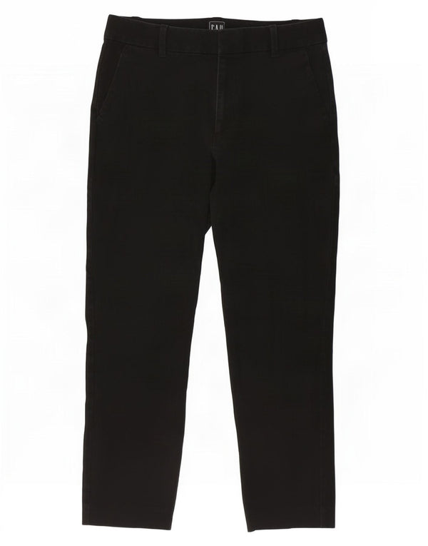 Pantaloni tăiați subțiri Gap pentru femei cu talie înaltă US 6 Medium W28 L24 Negri