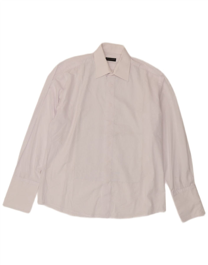 Cămașă formală pentru bărbați Pierre Cardin Mărimea 39 15 1/2 SBumbac alb mediu