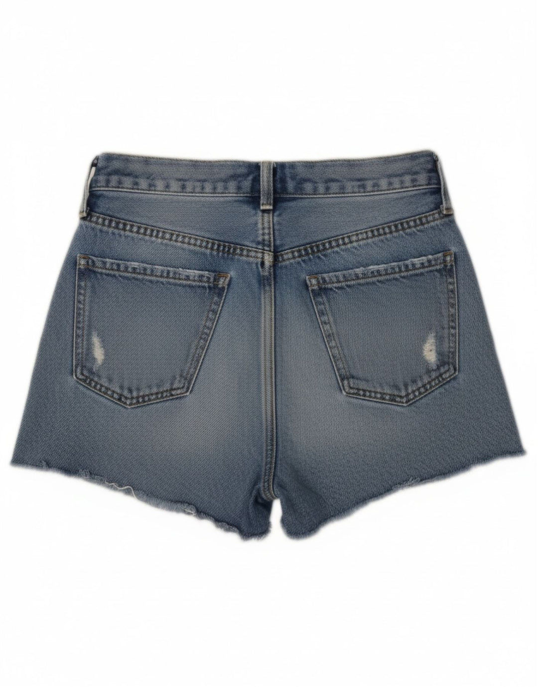 Pantaloni scurți din denim învechit pentru femei Zara EU 34 2XS W24 Albastru