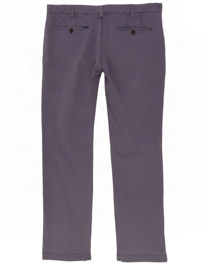 Pantaloni chino obișnuiți drepti pentru bărbați Gant W36 L30 albastru