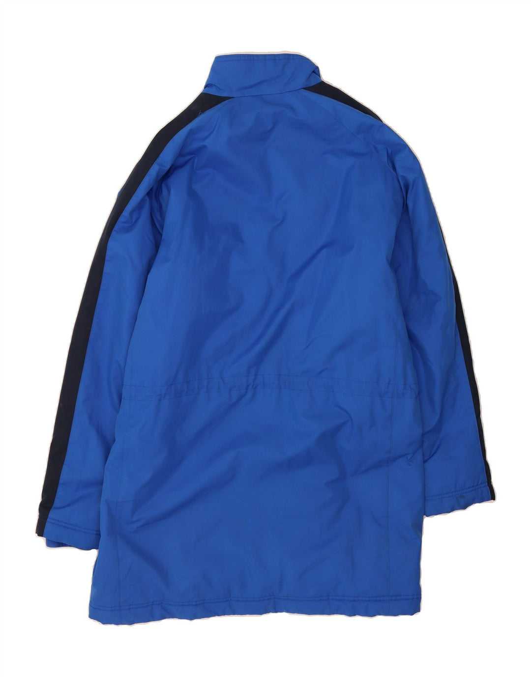 NIKE Mens Graphic Windbreaker Coat UK 38 Medium Blue Colourblock Polyester Vintage Nike and Second-Hand Nike from Messina Hembry 